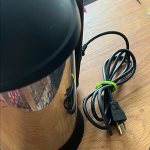 Stainless Steel Electric Kettle with Black Accents